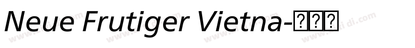 Neue Frutiger Vietna字体转换